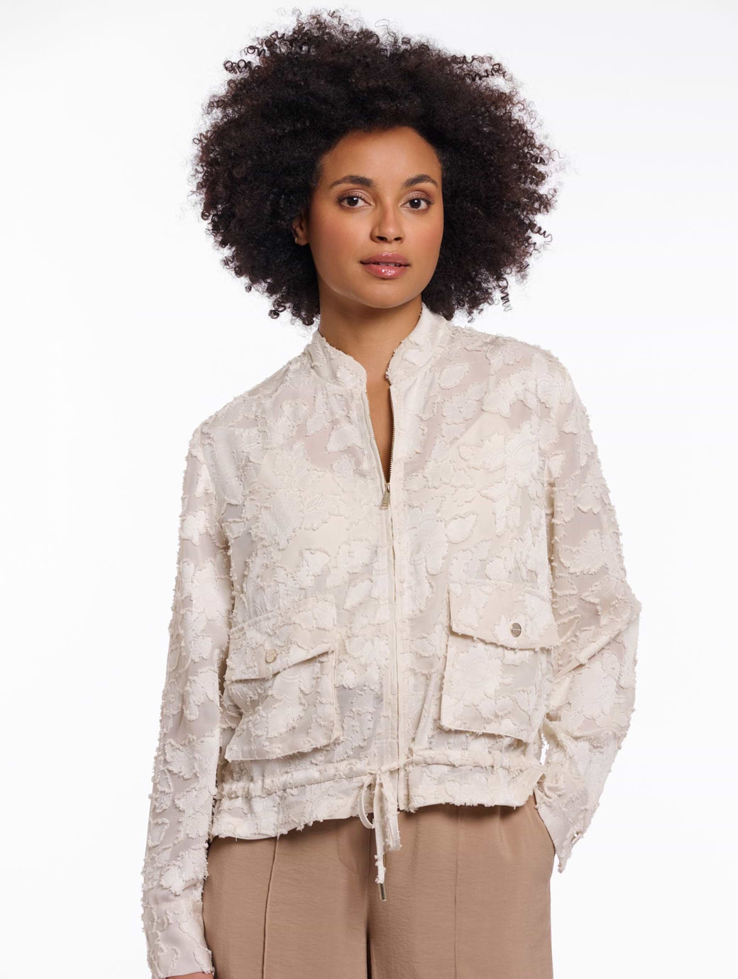 Rino & Pelle Women's Zip Jacket Birch