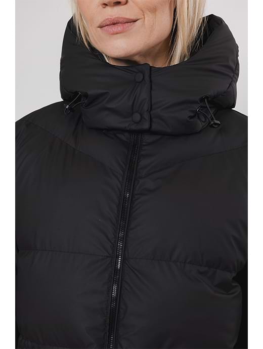 Rino Pelle Women s Aysa Padded Jacket With Detachable Hood Black