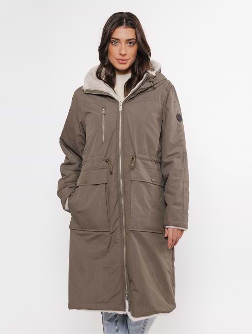 Fur lined reversible raincoats hotsell