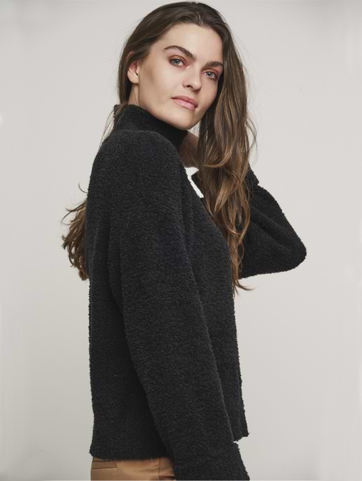 Womens black mock neck sweater new arrivals