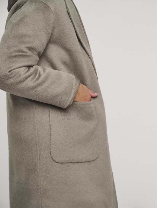 Rino Pelle Women s Reni Wool Coat With Removable Down Jacket Dark Artichoke