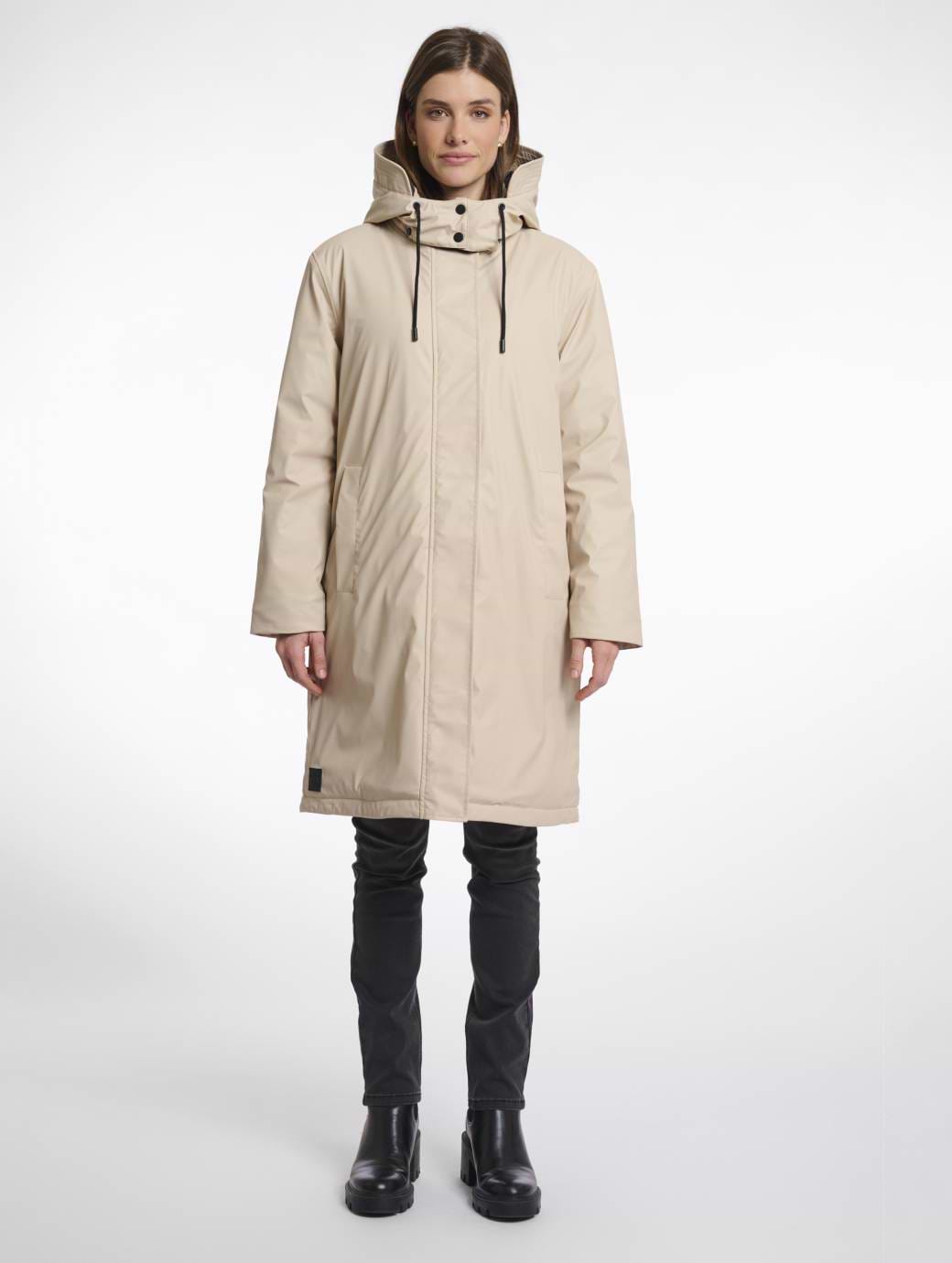 Rino & Pelle Women's Stefanie Long Double Coat Oat