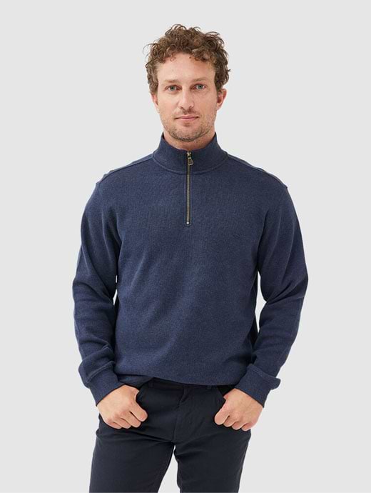 Rodd Gunn Alton Ave 1 4 Zip Sweat Ink