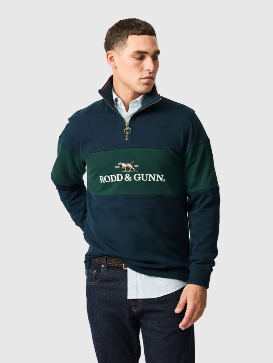 Rodd & Gunn Foresters Peak Sweat Eclipse