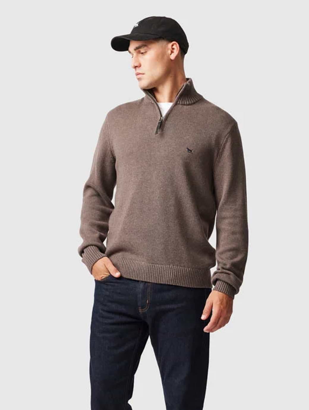 Rodd & Gunn Men's Merrick Bay Jumper Nutmeg