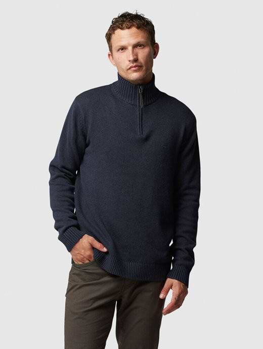 Rodd & Gunn Merrick Bay 1/4 Zip Knit Ink