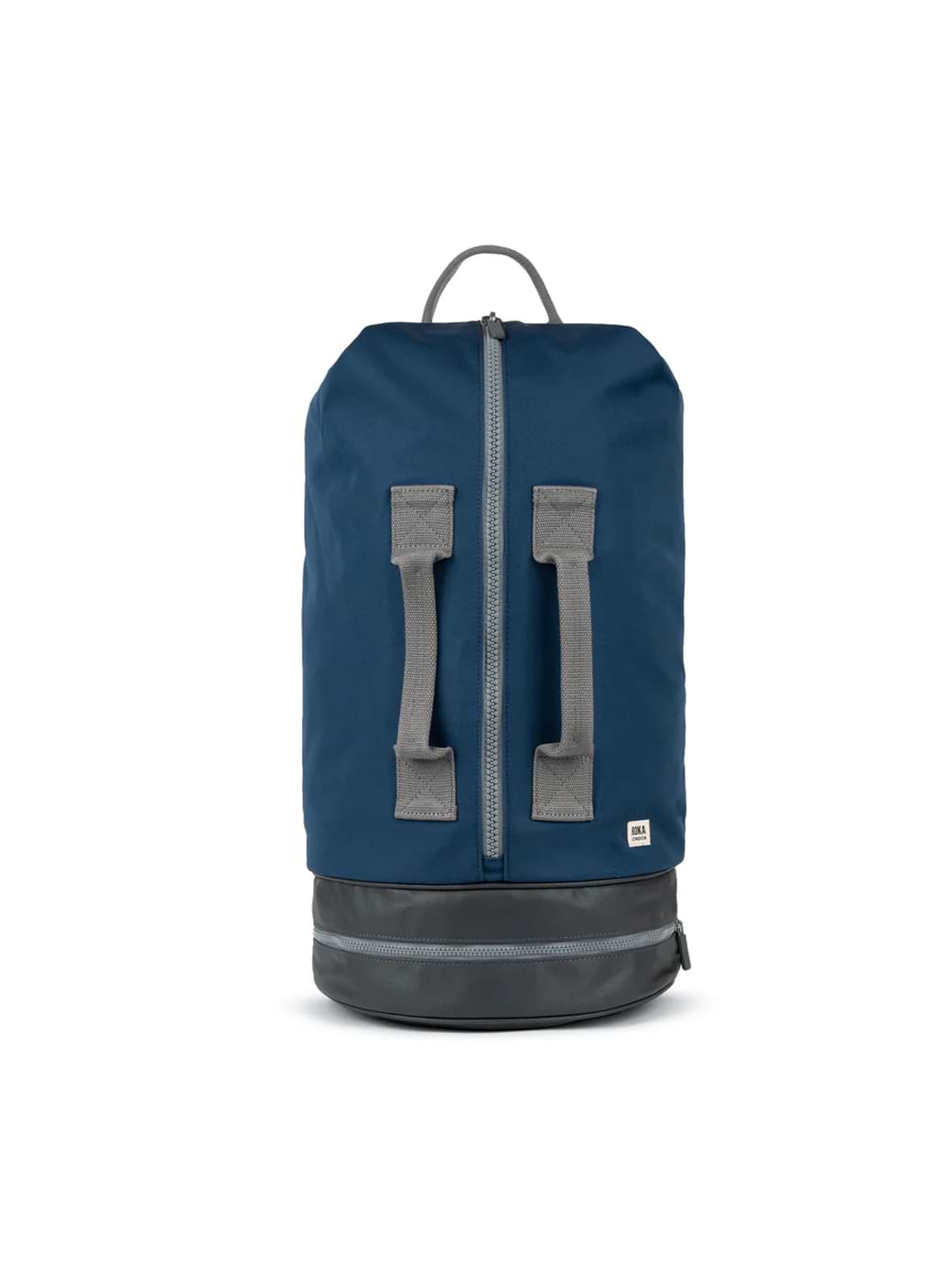 Roka London Heathrow Deep Blue Recycled Nylon Canvas Large