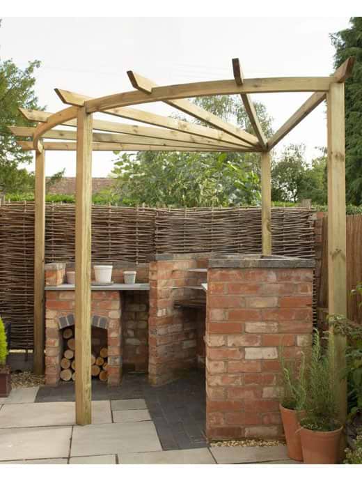 Forest Garden Radial Pergola 90