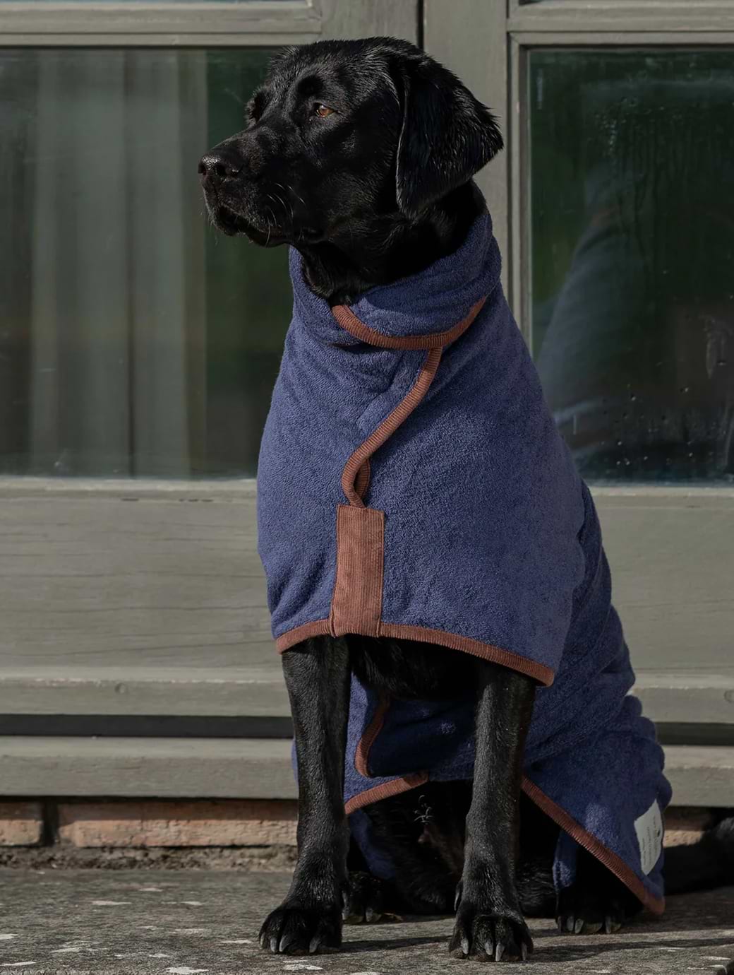 Ruff And Tumble Country Dog Drying Coat French Navy
