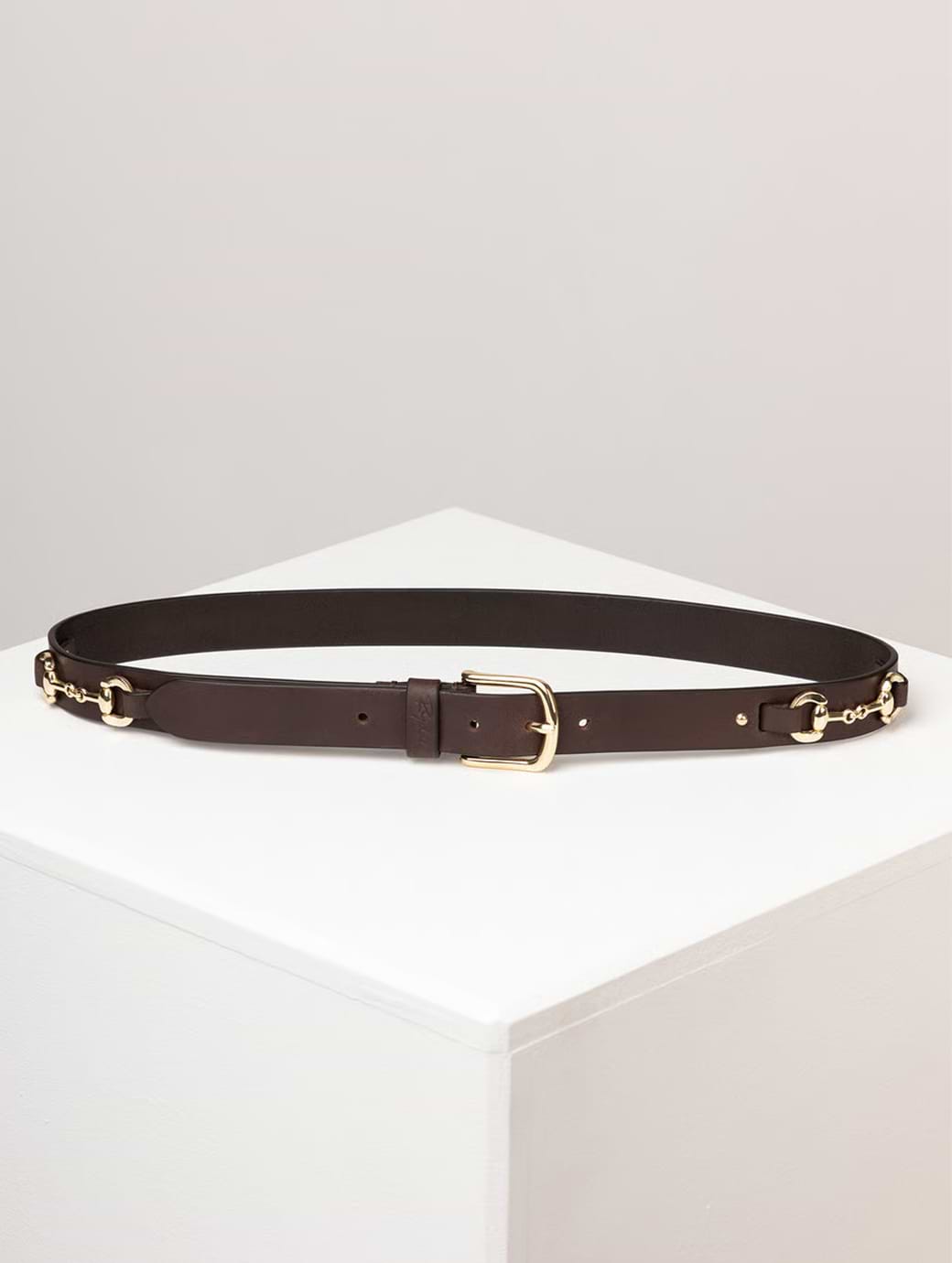 Rydale Lucinda Leather Snaffle Belt Brown