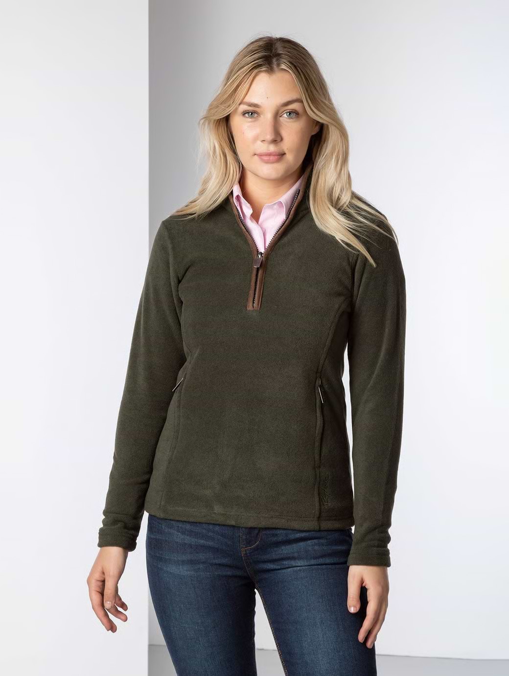 Rydale Women's Huggate Overhead Fleece Khaki