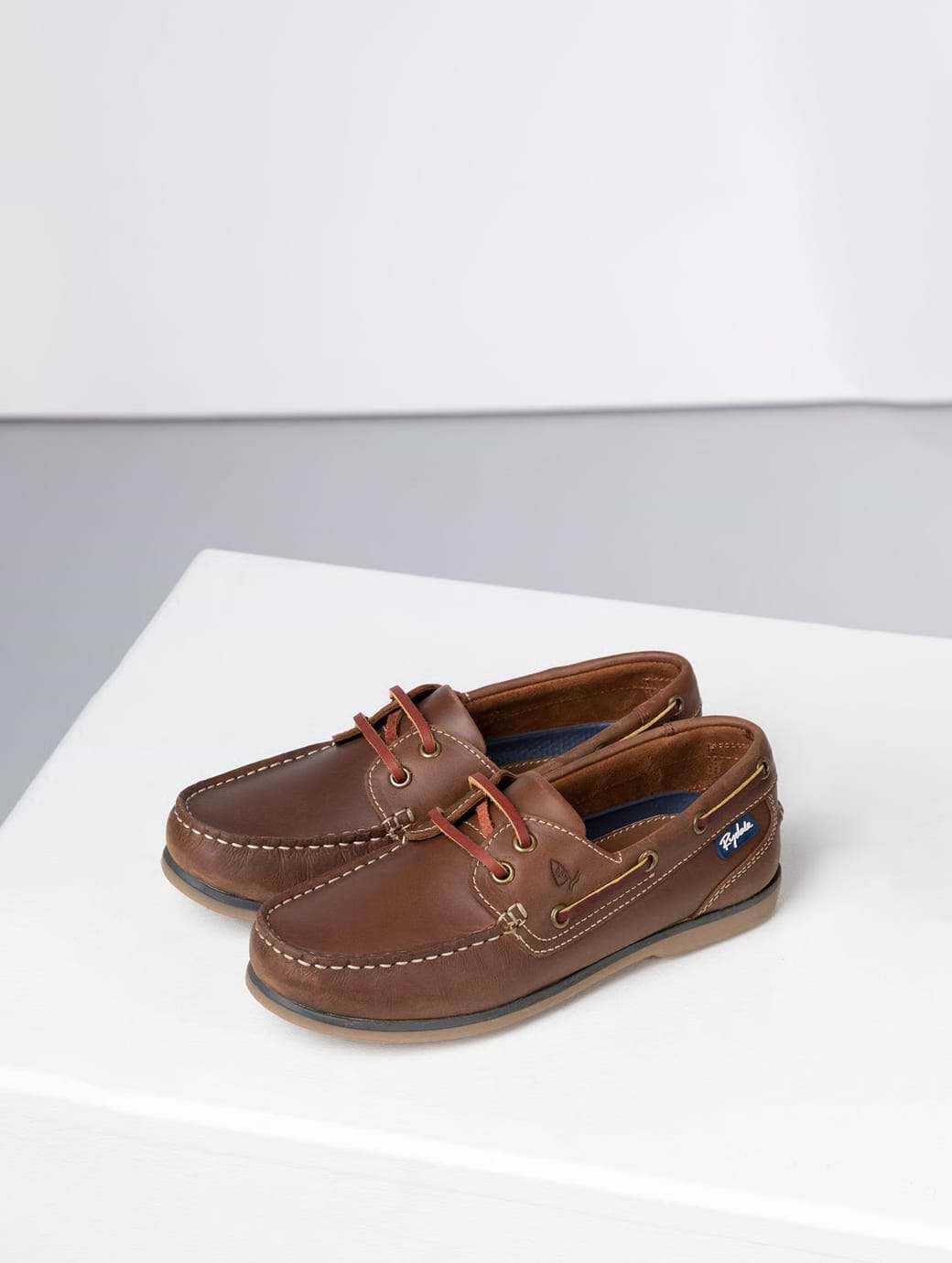 Rydale Women's Cayton III Leather Deck Shoes Antique Brown