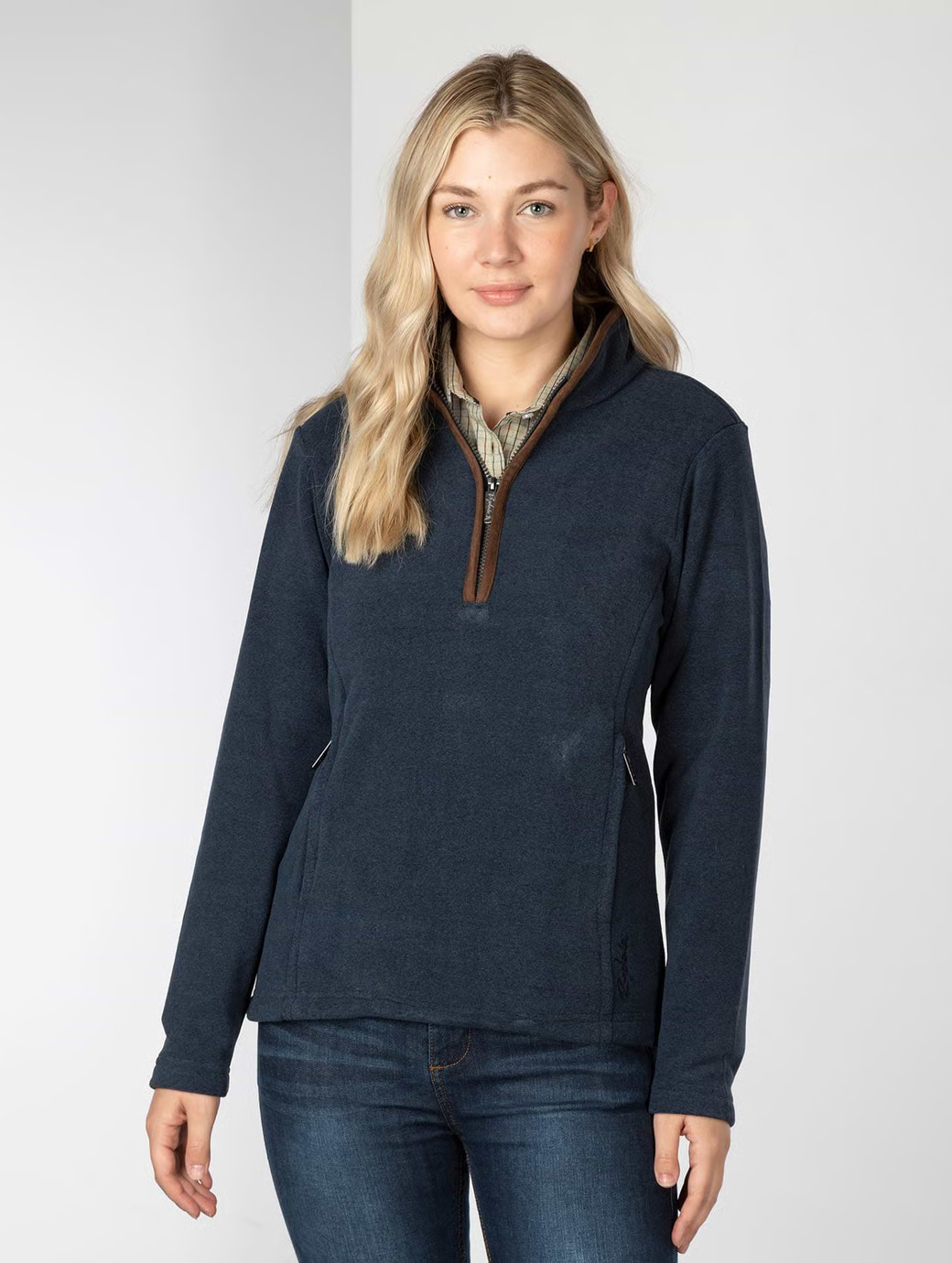 Rydale Women's Huggate Overhead Fleece Navy