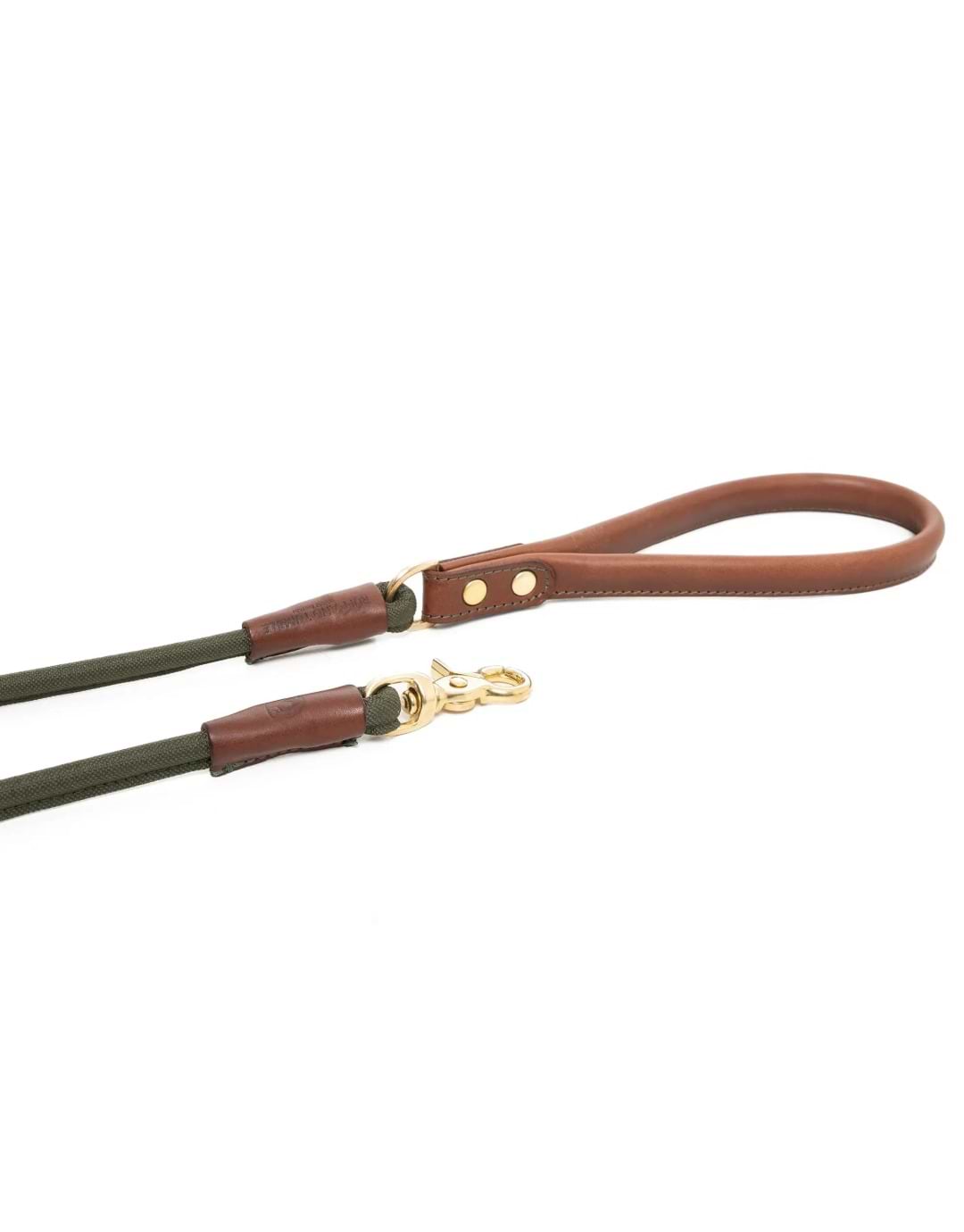 Ruff and Tumble Morston Rolled Clip Dog Lead Olive