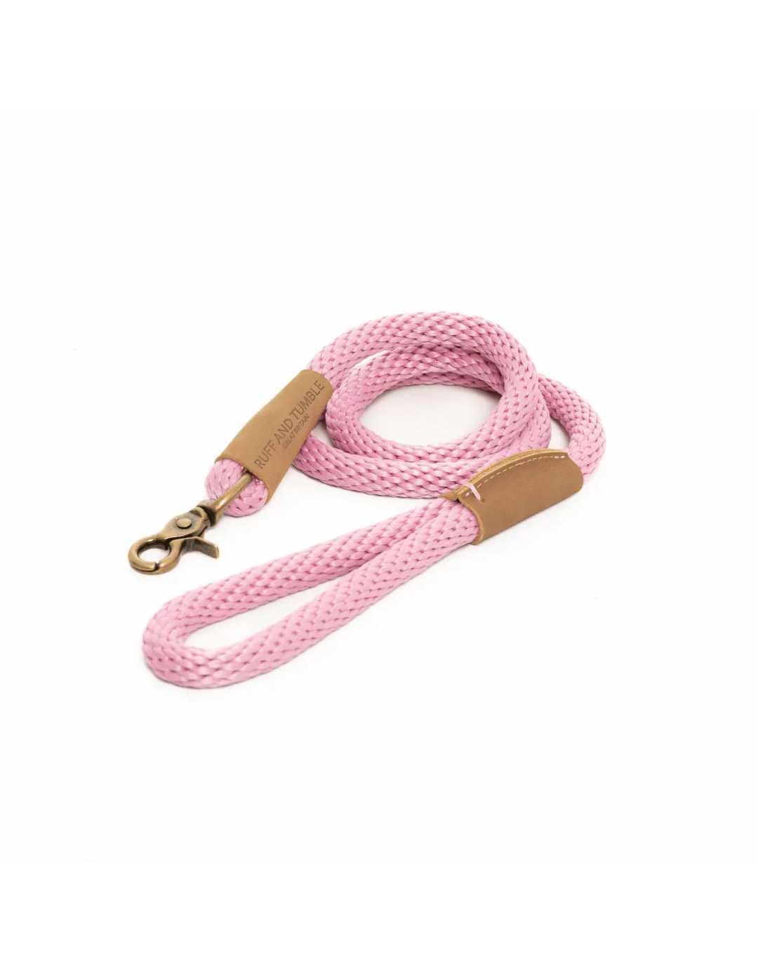 Ruff and Tumble Slim Clip Rope Dog Lead Dusky Pink