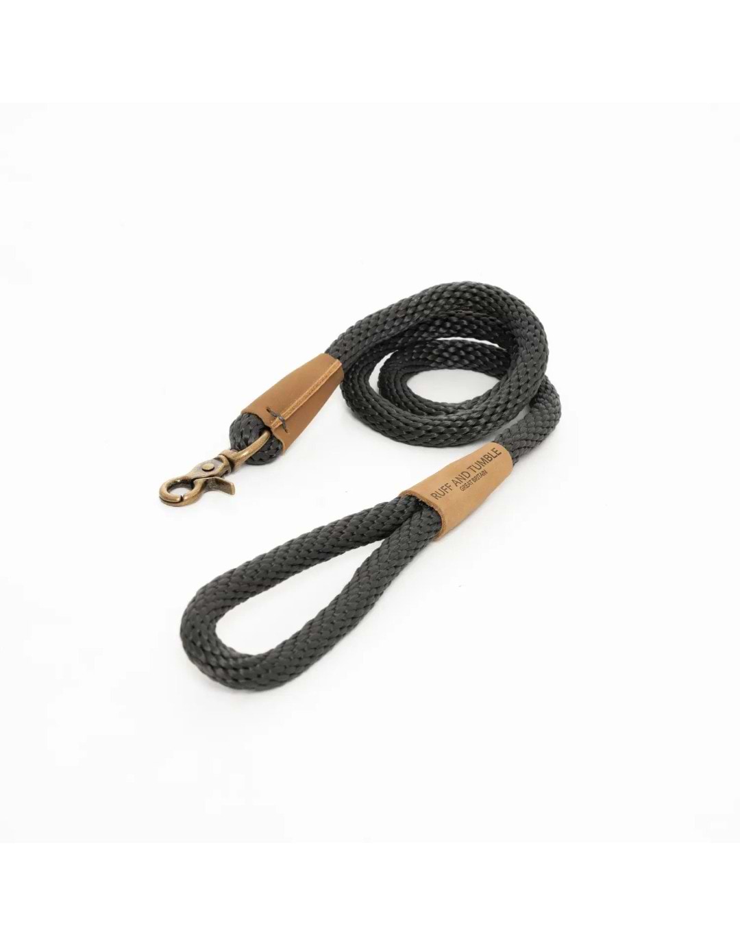 Ruff and Tumble Thick Clip Rope Dog Lead Charcoal