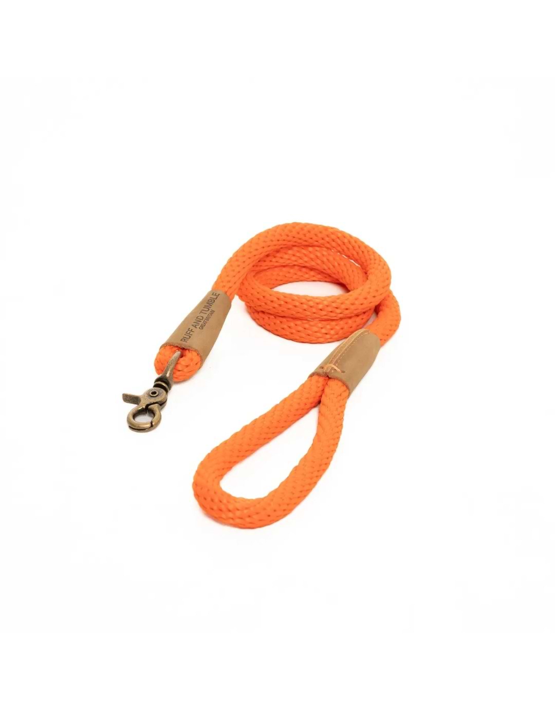 Ruff and Tumble Thick Clip Rope Dog Lead Tangerine