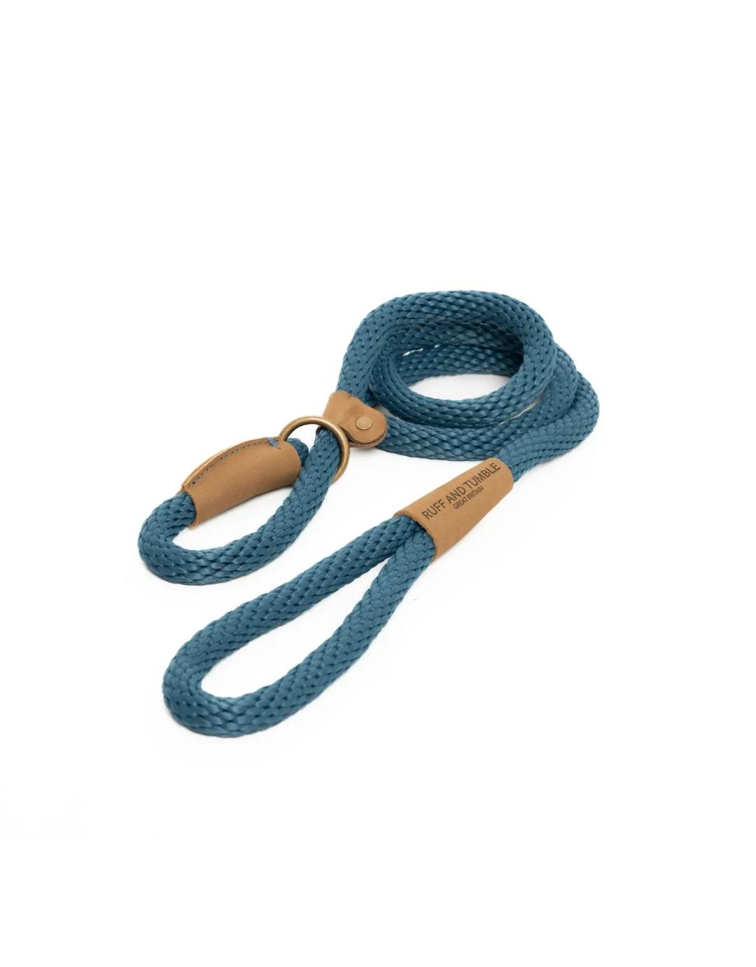 Ruff and Tumble Thick Slip Rope Dog Lead Sandringham Blue