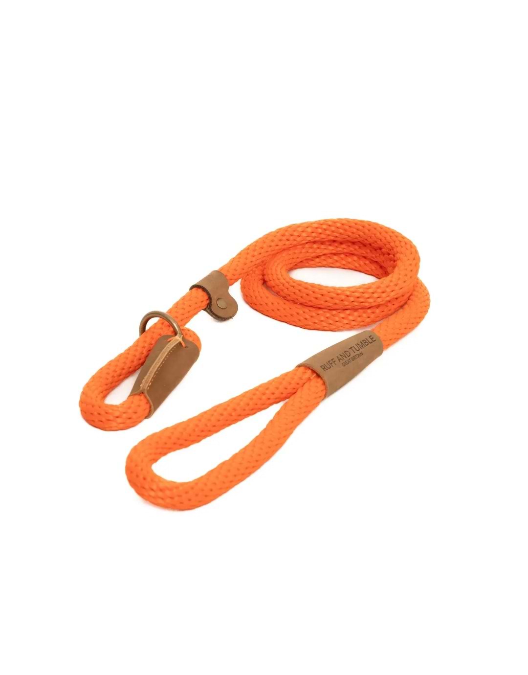 Ruff and Tumble Thick Slip Rope Dog Lead Tangerine