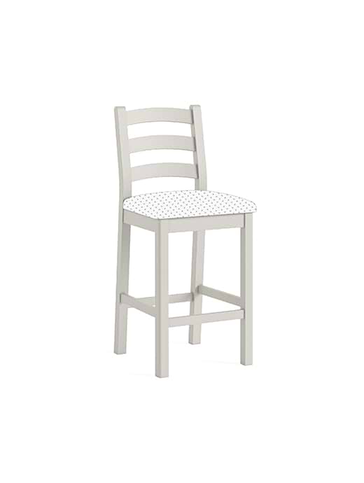 Salcombe Bar Stool Without Cushion Stone Grey