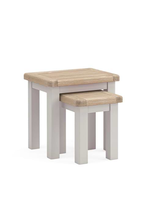Salcombe Nest Of Tables Stone Grey 