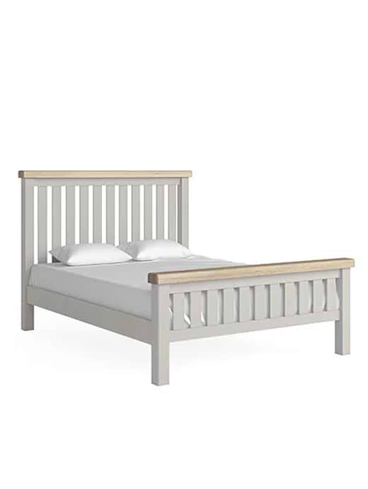 Salcombe Slatted Bed 5' Stone Grey