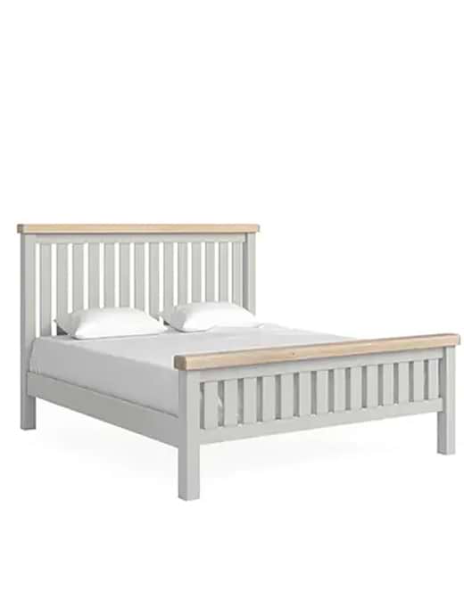 Salcombe Slatted Bed 6' Stone Grey
