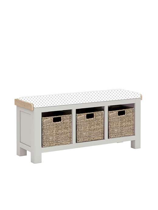 Salcombe Storage Bench No Cushion Stone Grey 