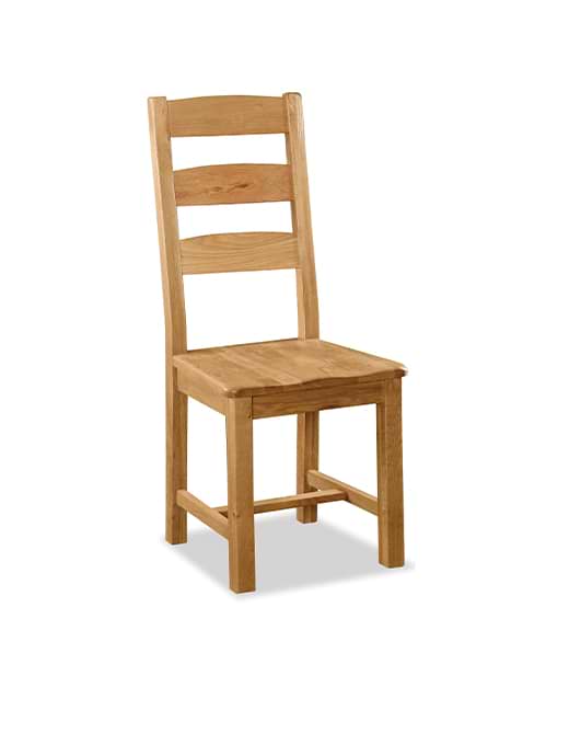 Salisbury Slatted Chair With Wooden Seat 