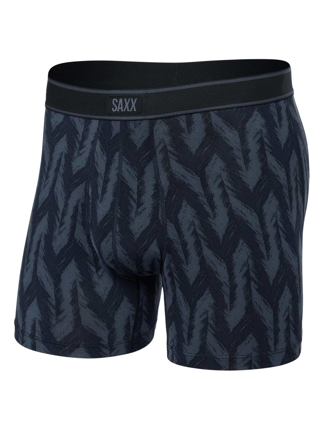 SAXX Men's Daytripper Boxer Brief Fly Ikat Chevron/Deep Navy