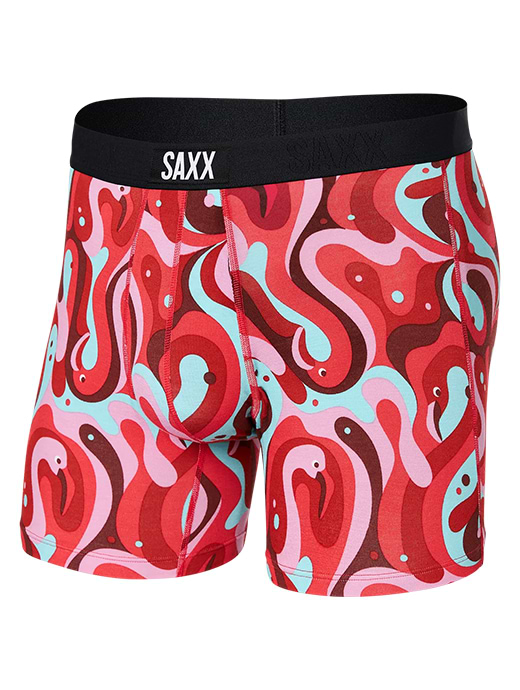 Saxx Vibe Super Soft Boxer Brief Lava Lamp Flamingo
