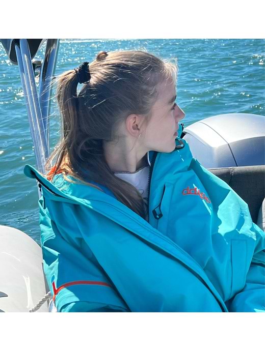 Ddipp Children's Sea Monster Robe Aqua/Jade -10-13 years