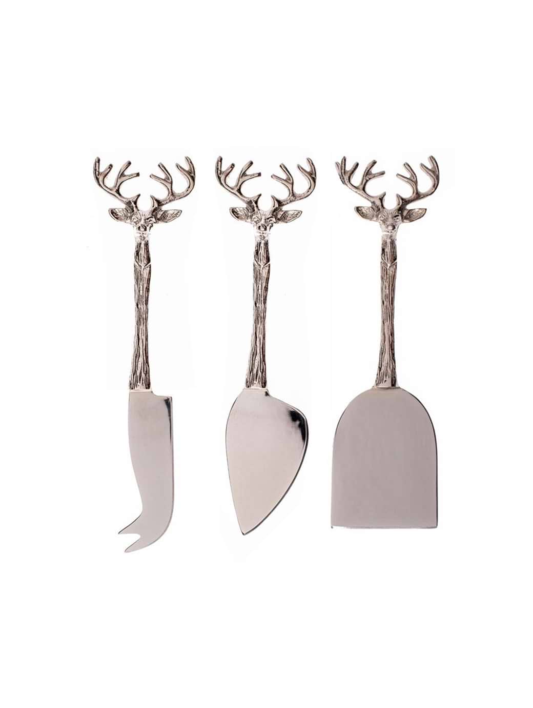 Selbrae House 3 Cheese Knives Stag