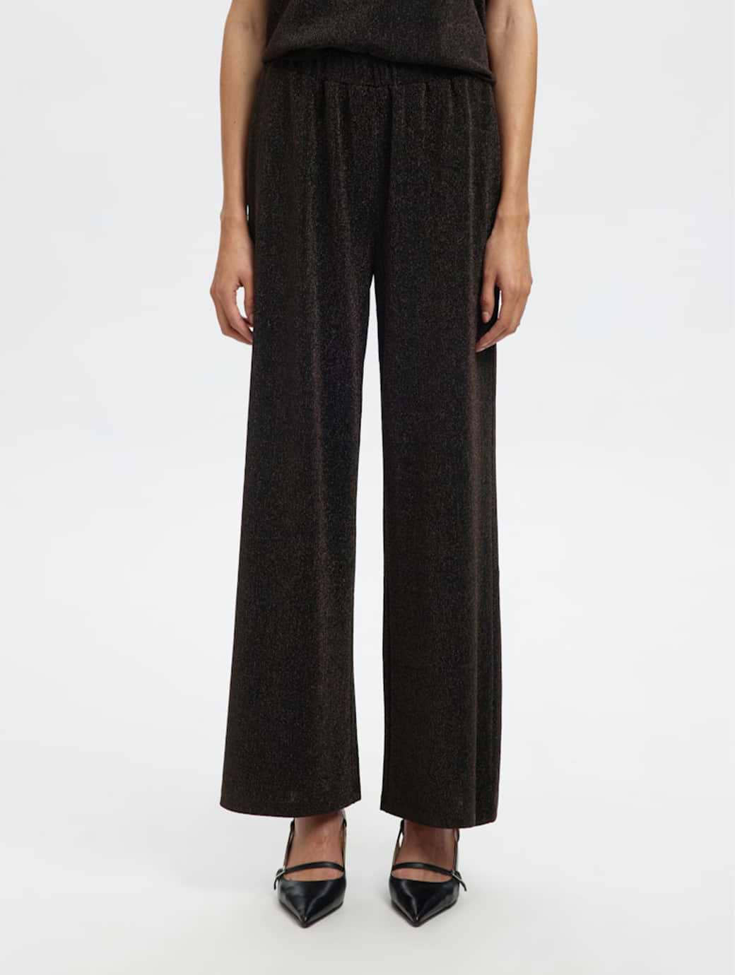 Selected Femme Anja Heavyweight Relaxed Fit Trousers Delicioso
