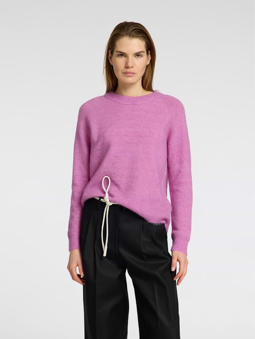 Selected Femme Lulu Long Sleeve O-neck Knit First Bloom