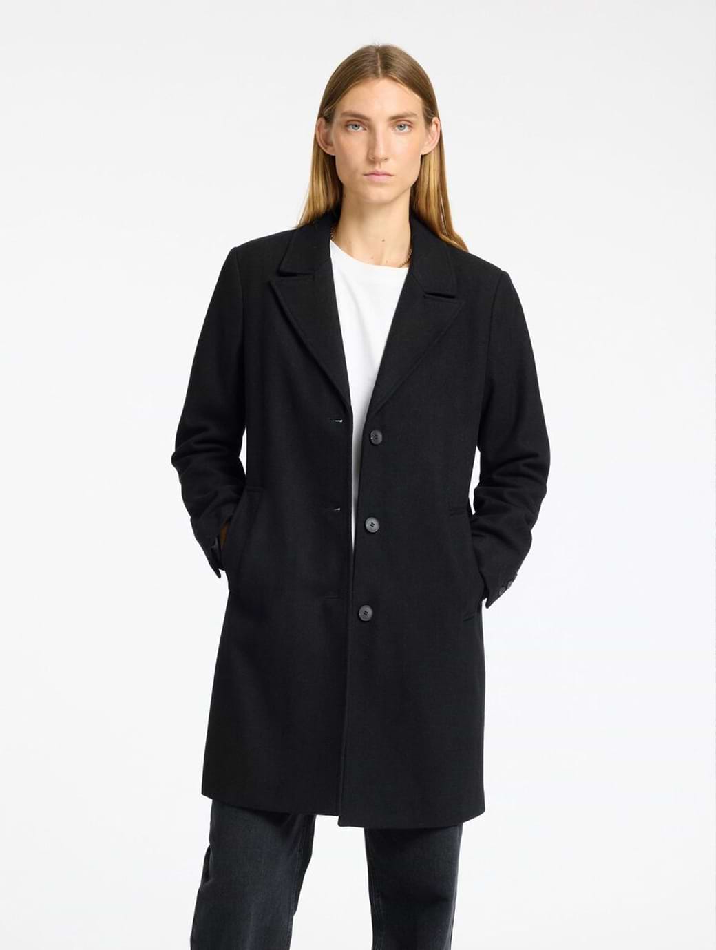 Selected Femme New Alma Wool Coat Black