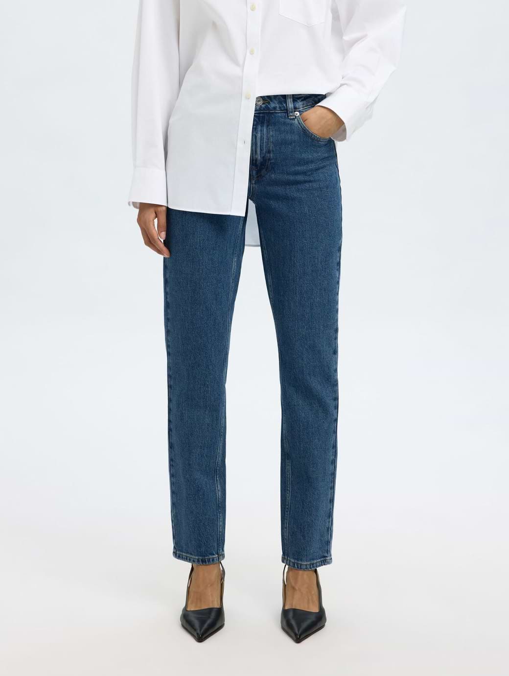 Selected Femme Slim Bea-Kori Mediumweight Jeans Medium Blue Denim
