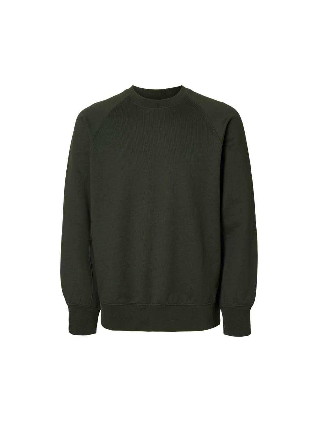 Selected Homme Aron Relaxed Fit Long Sleeve Raglan Sweatshirt Deep Forest