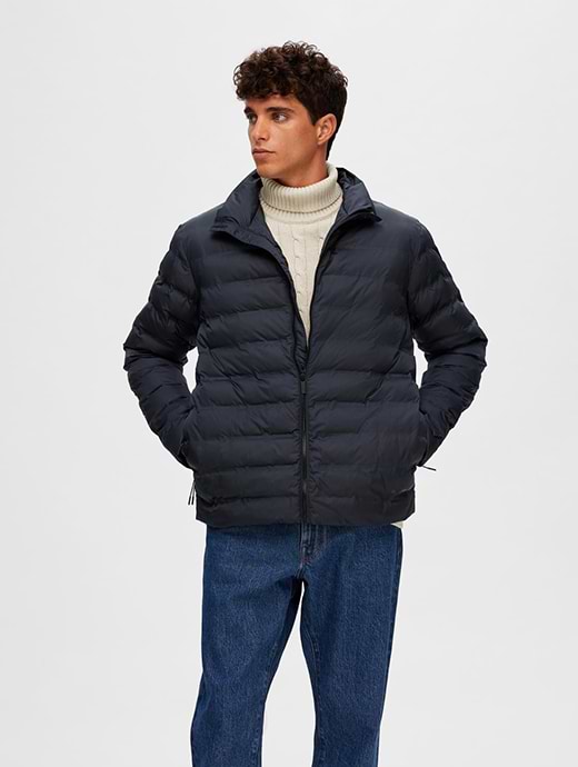 Selected Homme Barry Quilted Jacket Sky Captain