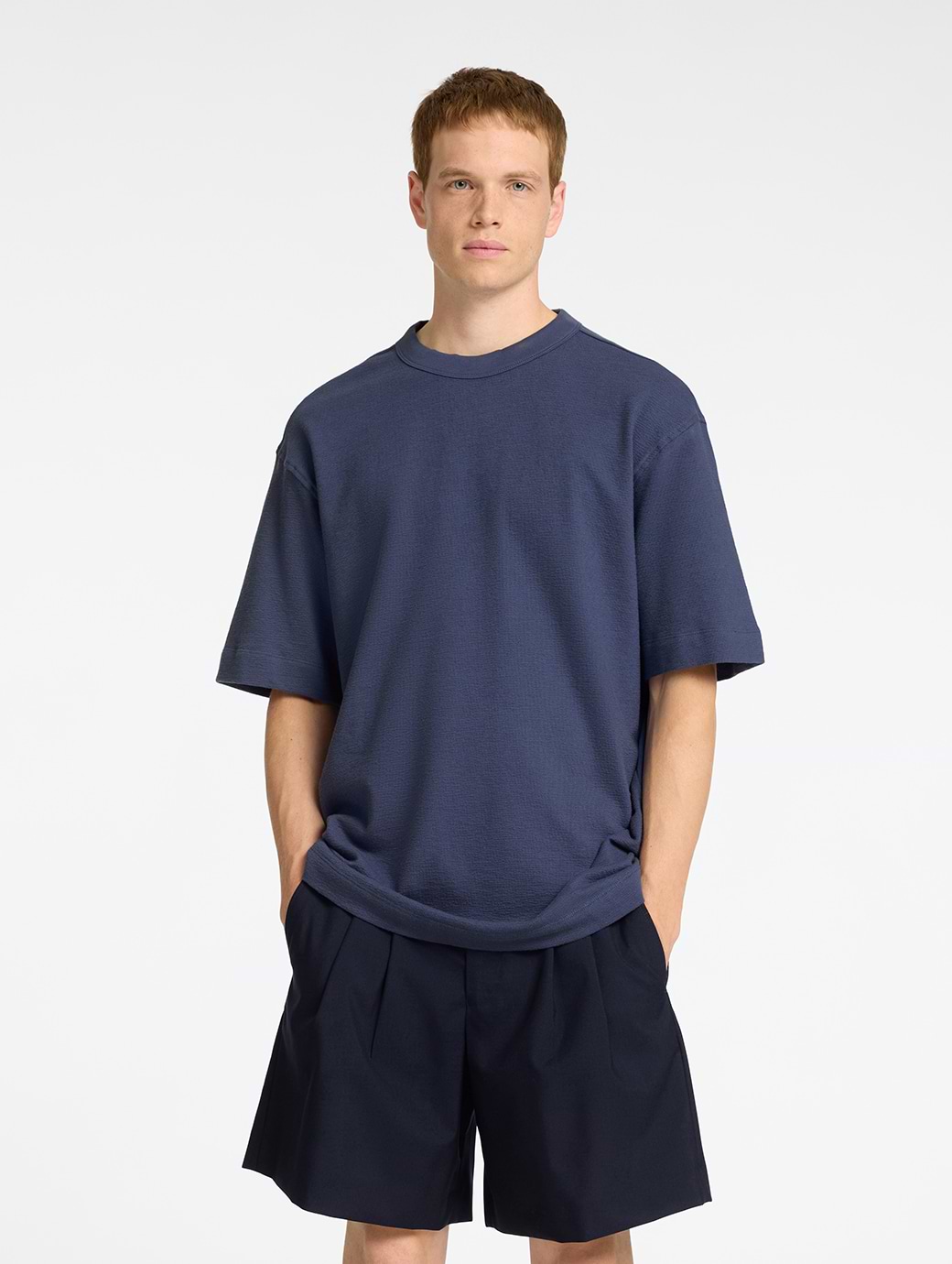 Selected Homme Caleb Short Sleeve O-Neck Tee Oceana