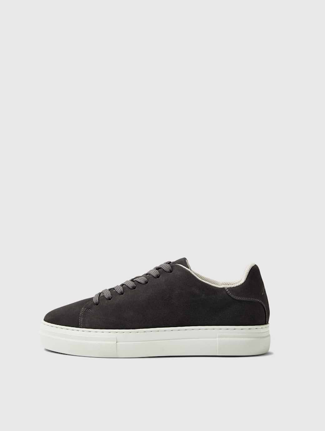 Selected Homme David Chunky Suede Sneaker Dark Grey