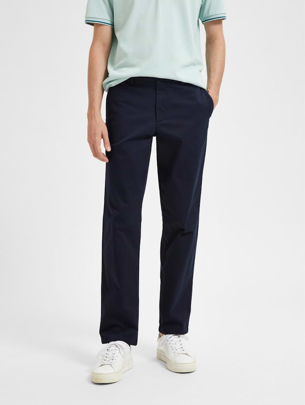 Selected Homme Men's Straight Flex Chinos Dark Sapphire