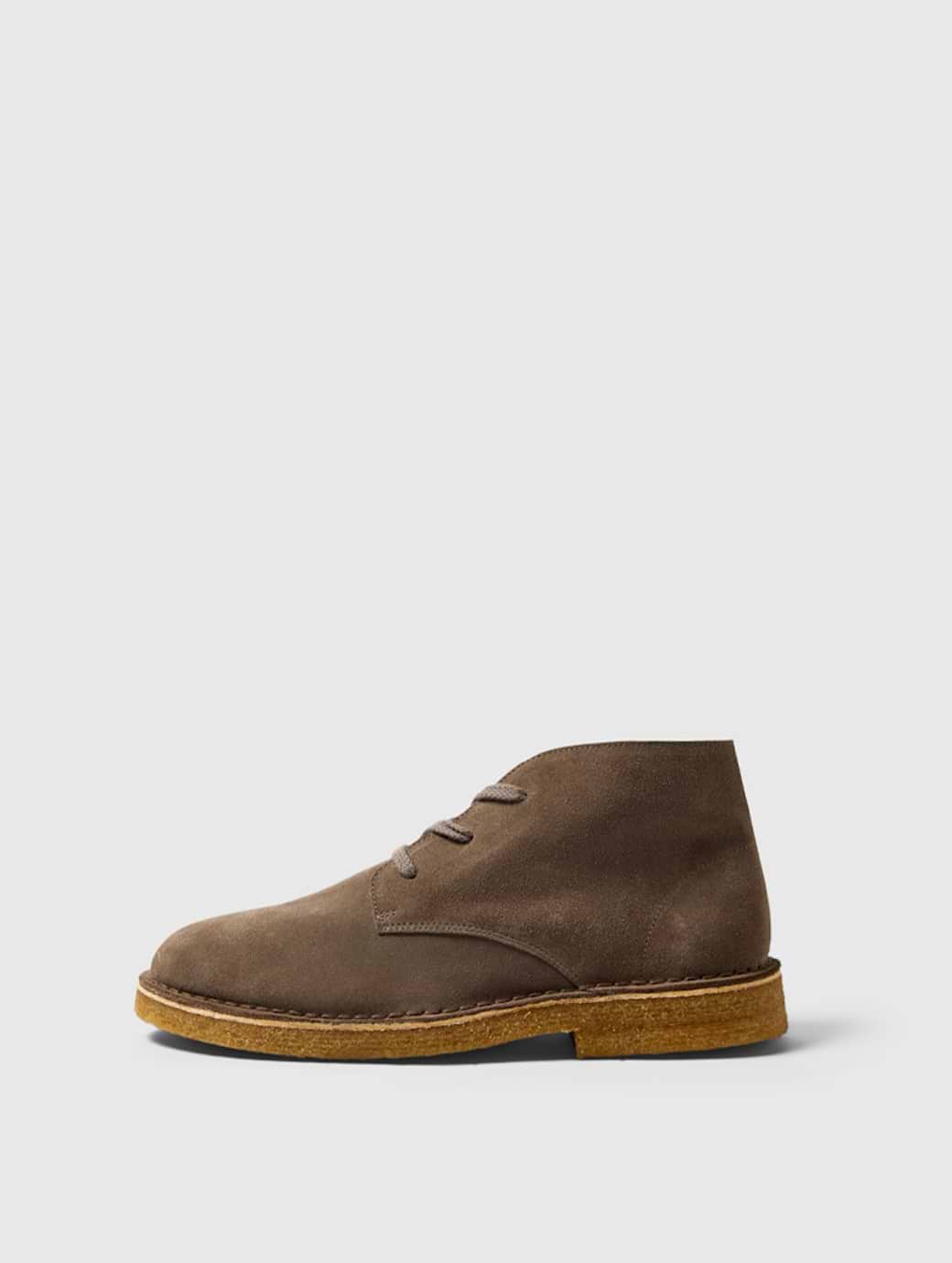 Selected Homme Ricco Suede Chukka Boot Almondine