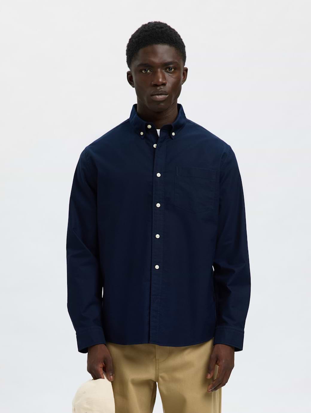 Selected Homme Rick Regular Fit Long Sleeve Ox Shirt Sky Captain