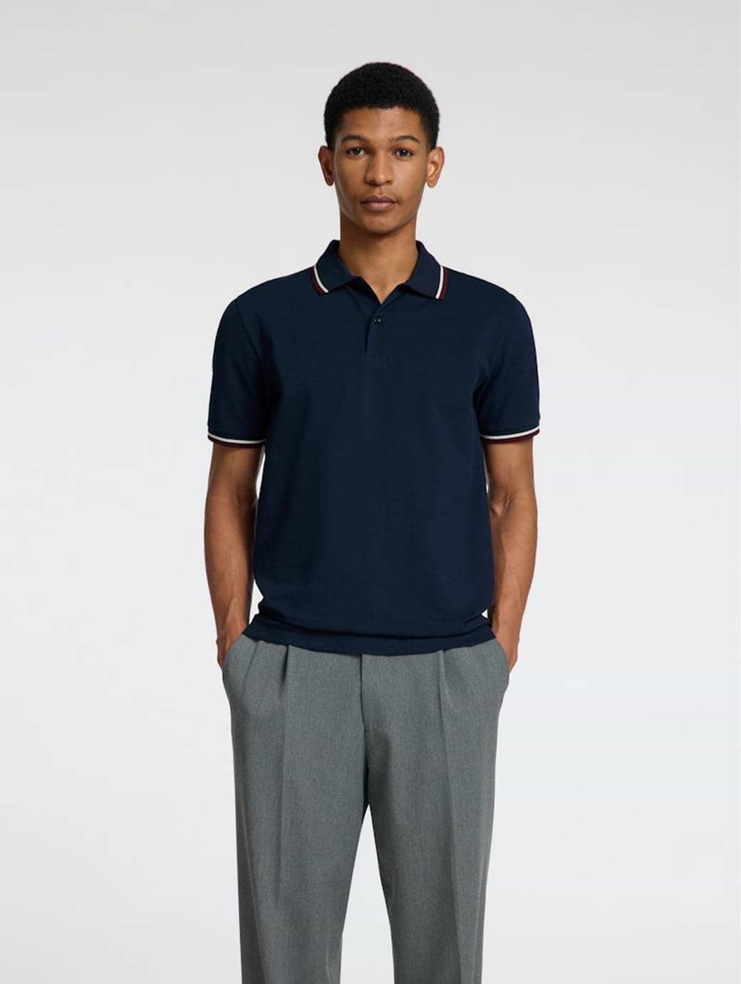 Selected Homme Slim-Atlas Sport Short Sleeve Polo Dark Sapphire