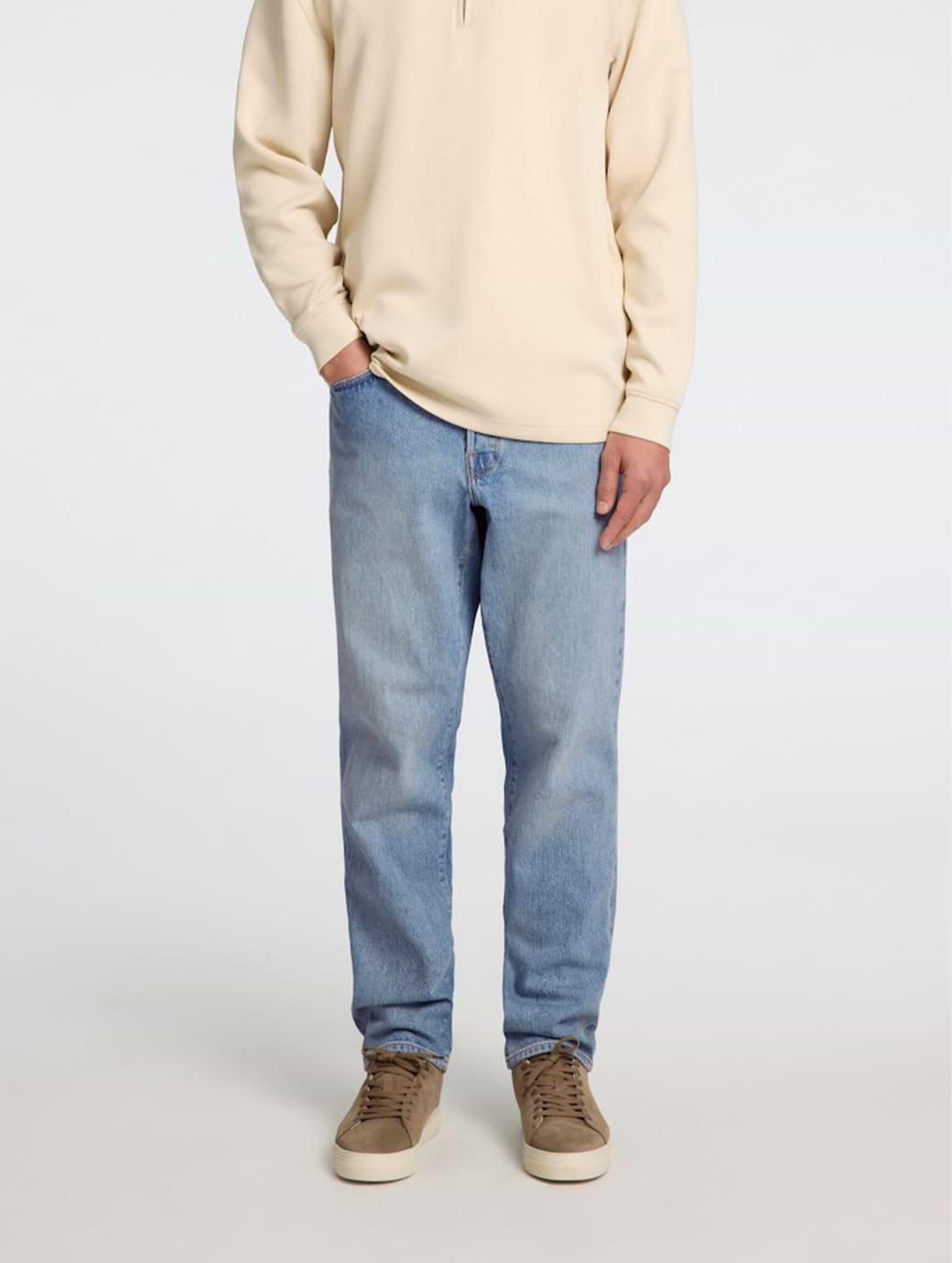 Selected Homme Tape Cole Regular Fit Washed Jeans Blue Denim