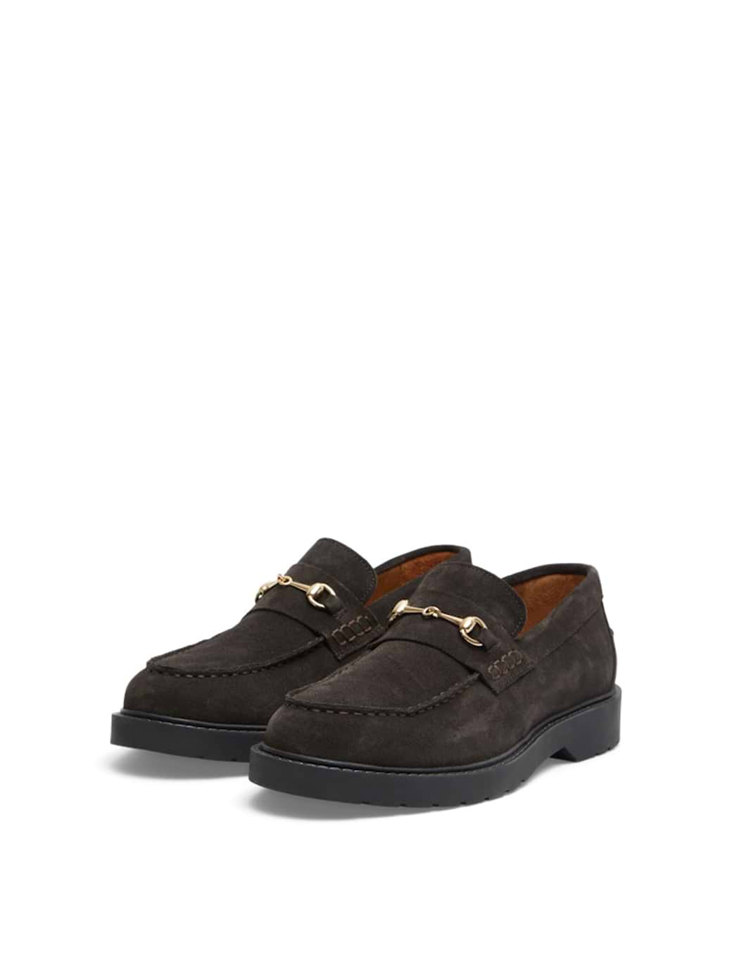 Selected Homme Tim Suede Horsebit Loafer Demitasse
