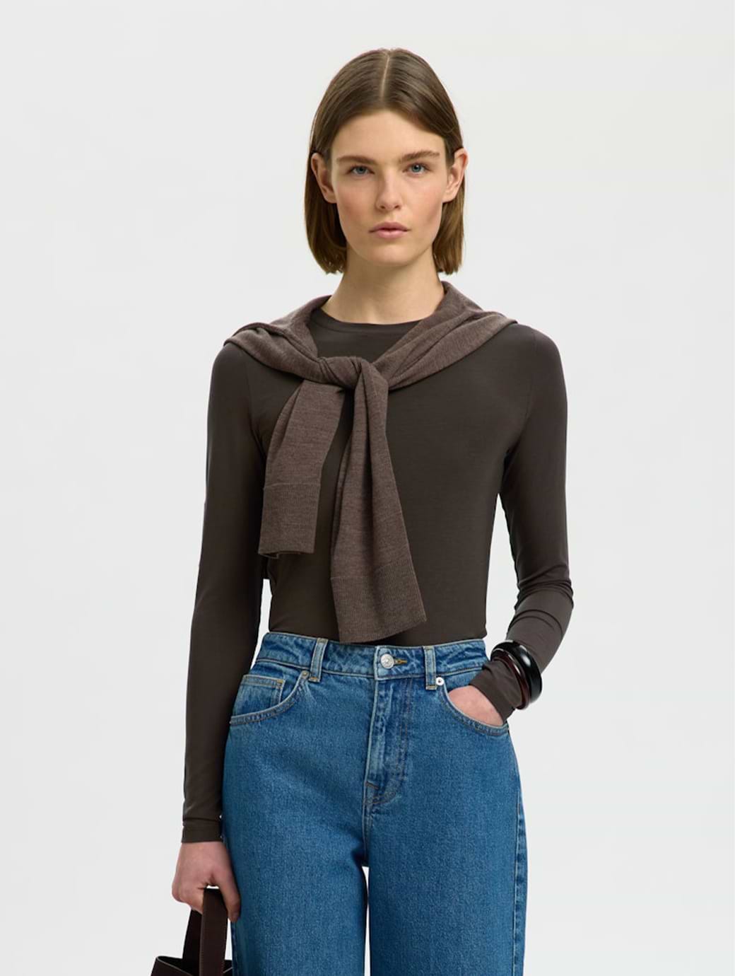 Selected Women's Manja Long Sleeve O-Neck Delicioso