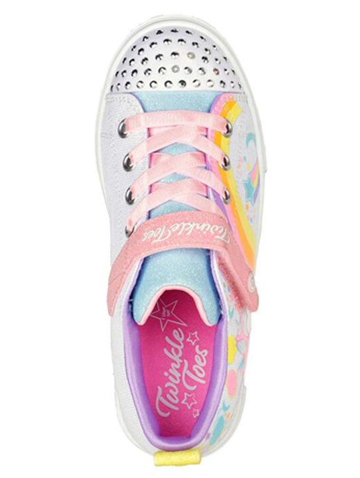 Skecher Twinkle Toes Twinkle Sparks Unicorn Charmed White Multi