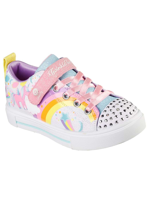 Skecher Twinkle Toes Twinkle Sparks Unicorn Charmed White Multi